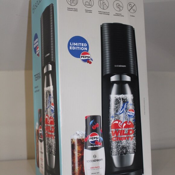SodaStream TERRA Sparkling Water Soda Maker Limited Edition Cherry Pepsi Israel - Picture 4 of 4